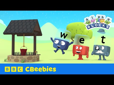 Alphablocks Are Set To Get Wet 🪣 | Learn How to Read | CBeebies