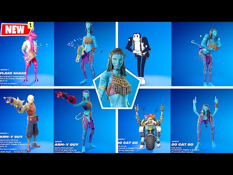 Fortnite x Avatar: Neytiri doing Glitched Built-In Emotes & Funny Dances