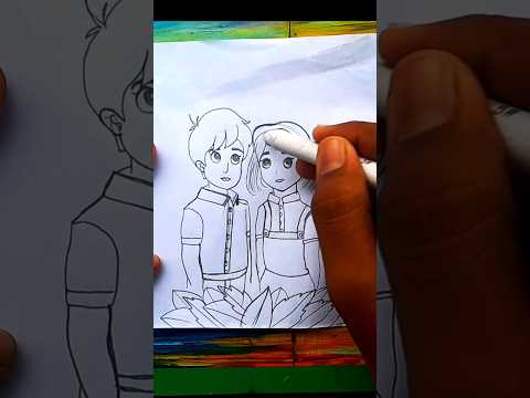 Rakshabandhan Special brother & Sister drawing #rakshabandhan #shorts #drawing