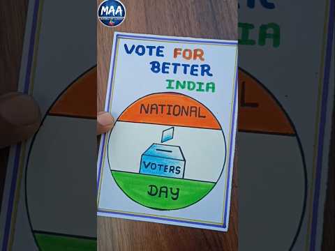 National Voters Day Drawing | How to draw National Voters Day Drawing #shorts #short #youtubeshorts