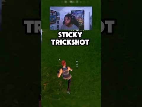 Sticky TrickShot #trickshots #fortnite #tricks #fortnitebattleroyale #shorts