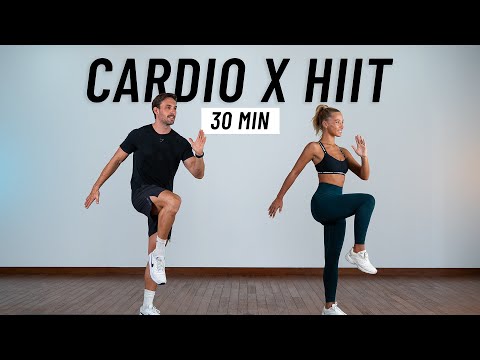 30 MIN INTENSE HIIT WORKOUT - ALL STANDING - Full Body, No Equipment, No Repeats