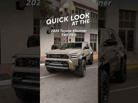 Have you seen the 2025 Toyota 4Runner TRD Pro?