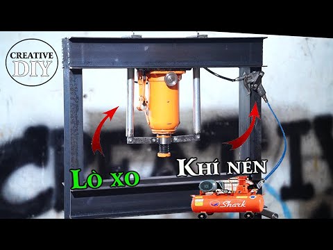 Tự làm công cụ ép thủy lực ll DIY hydraulic press @CreativeDIY