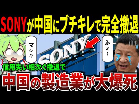 中国のパクリにSONYがブチ切れて中国から完全撤退！中国製造業の悲惨な末路【ずんだもん＆ゆっくり解説】