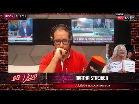 Mirtha Streiger: "Los jubilados no pedimos más que vivir con dignidad"