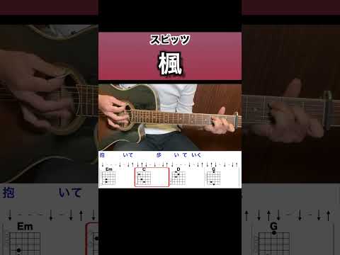 楓/スピッツ/ギター/コード/弾き語り　#shorts #guitarcover #スピッツ #ギター弾き語り