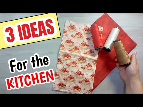 5 EASY AND CHEAP IDEAS FOR THE KITCHEN | EASY SEWING PROJECTS