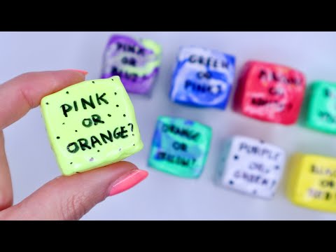 CLAY CRACKING ASMR - Guess The Color Inside! Clay popping