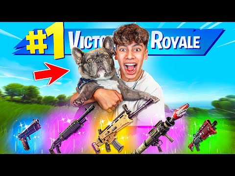 Letting my PUPPY Pick my LOOT in Fortnite!