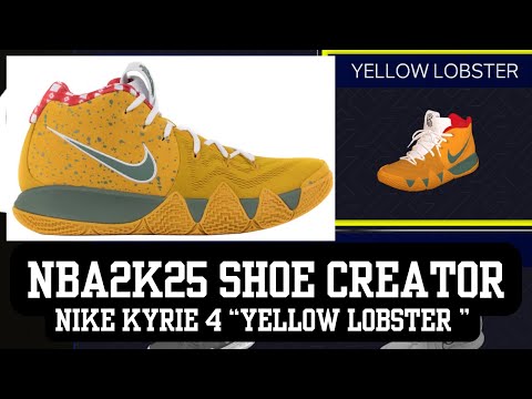 Nike Kyrie 4 "Yellow Lobster" NBA2K25 SHOE CREATOR