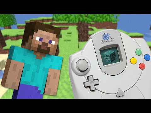 Playing "Minecraft" on the Sega Dreamcast!