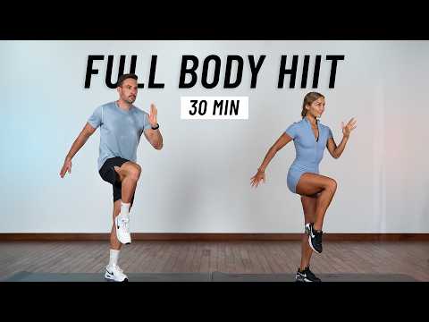 30 Min Full Body Workout - Cardio & Strength - No Jumping, No Equipment, No Repeat