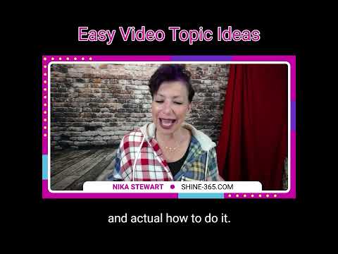 20 Easy Video Topic Ideas