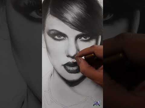 Taylor Swift #portraitdrawing #taylorswift #taylorswiftportrait  #viralvideos #viralshorts #shorts