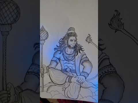 lord of hanuman drawing  // easy drawing of lord hanuman  //  very easy drawing of lord hanuman