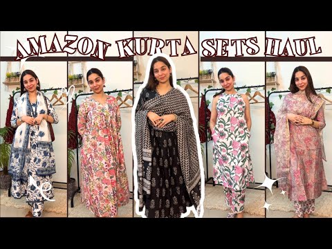 BEST Summer Kurta Sets🌷|| Amazon Clothing Haul || Tanisha Madhok