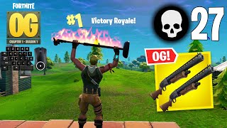 Fortnite OG Solo Vs Squads 27 Elimination Solo Vs Squads Win DOUBLE PUMP Gameplay ft.  @GaFNico