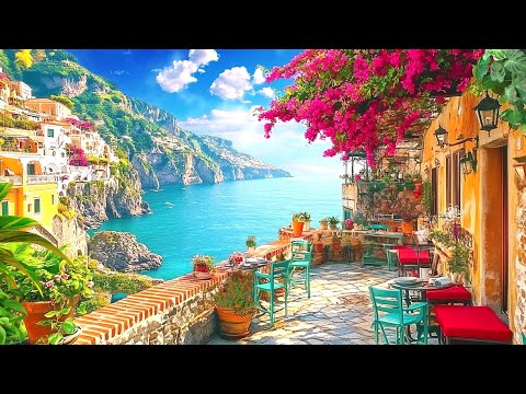 Italy Cafe Shop Ambience | Spring Cafe Vibes & Nostalgic Jazz for Study, Relax, Work