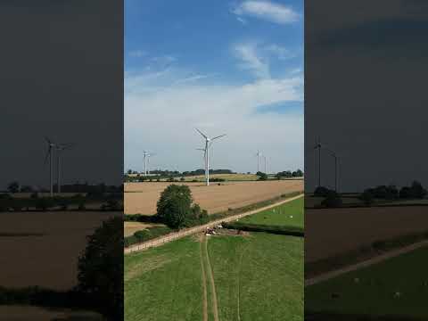 Bikes, Cows & Wind Turbines #cycling #drone #windturbines  #gravelbike