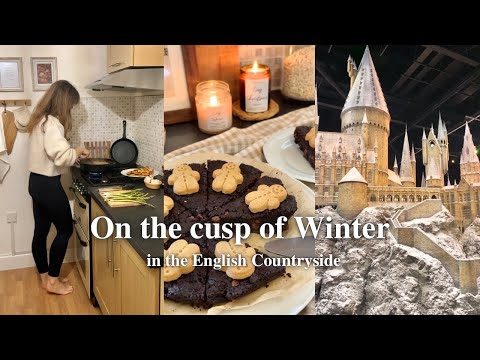 On the cusp of Winter in English Countryside | Baking, Christmas Harry Potter Tour, slow living vlog