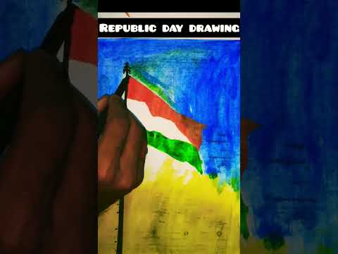 Republic day drawing 🇮🇳 ##art #drawing  #15august