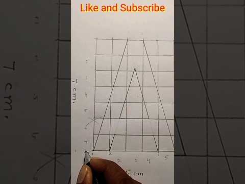 2 D Letters drawing of " A "  #geometricdrawing #intermidiate_board_exam #technicaldrawing