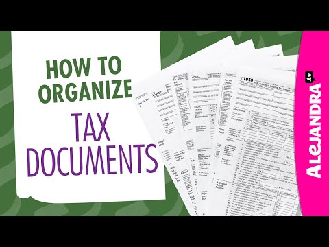 How to Organize Tax Documents, Paperwork, & Receipts (Part 7 of 10 Paper Clutter Series)