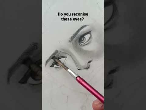 comment if you know her! #eyes #art #drawing #sketch #pencildrawing