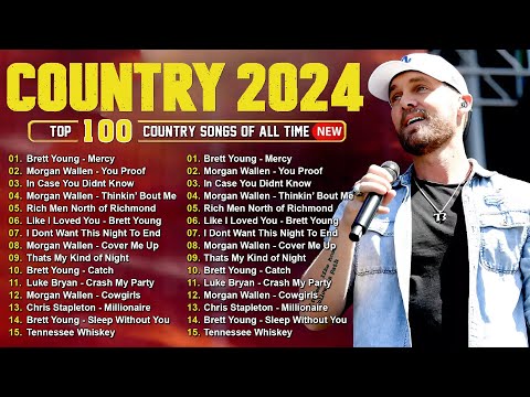 Brett Young, Luke Combs, Morgan Wallen, Kane Brown, Luke Bryan 🤠 Country Music Playlist 2024