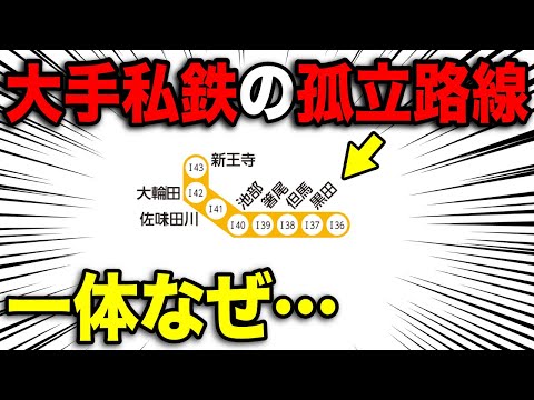 大手私鉄でなぜか"孤立"している路線 いったい何があった…