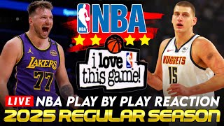 🔴LAKERS vs DENVER NUGGETS │ 2025 NBA Basketball Game Play-By-Play Reaction & Scoreboard