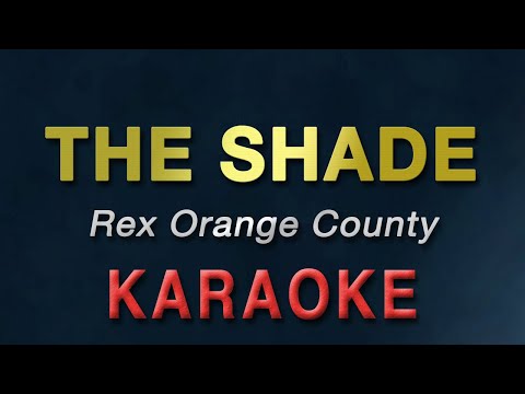 THE SHADE - Rex Orange County | KARAOKE