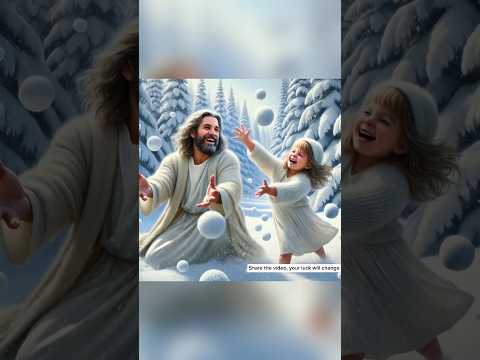 jesus is very happy with the baby girl#shorts#jesus#jesussong#amen