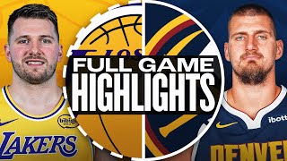 LAKERS at NUGGETS | FULL GAME HIGHLIGHTS | February 22, 2025