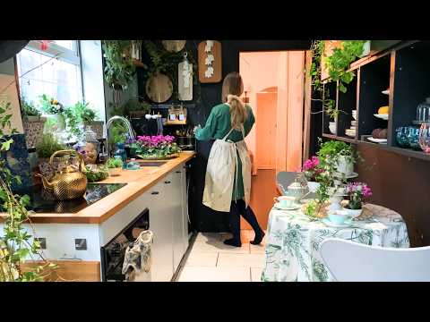 Spring Kitchen Makeover: Alice in Wonderland & Secret Garden Inspired. Slow Living Cottagecore Vlog