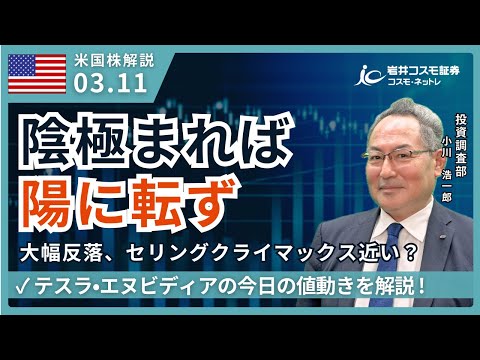 米国株ダイジェスト_3月11日配信_陰極まれば陽に転ず_大幅反落、セリングクライマックスの気配