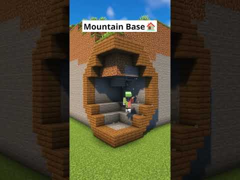 Minecraft Starter Mountain Base🏠 #shorts