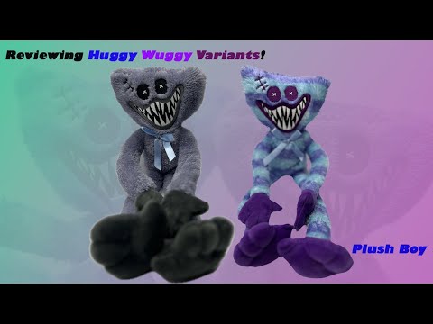 Reviewing Poppy Playtime Huggy Wuggy Variants!  @PlushBoyHuggy