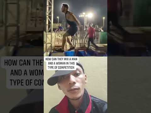 How can they mix man and woman for this type of competition wow. #trending #workouts #video