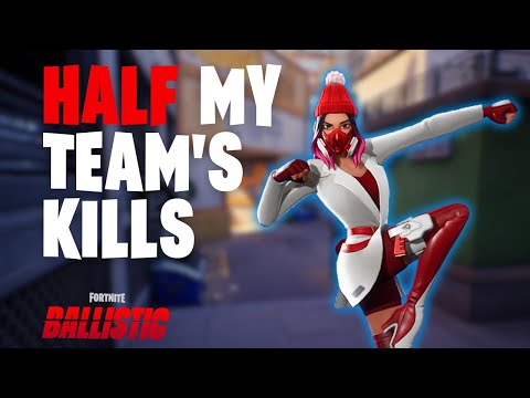 I had half of our kills in this Champion ranked game! (Fortnite Ballistic)