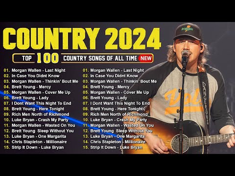 Morgan Wallen, Luke Combs, Kane Brown, Luke Bryan, Lee Brice, Jason Aldean - Country Music 2024