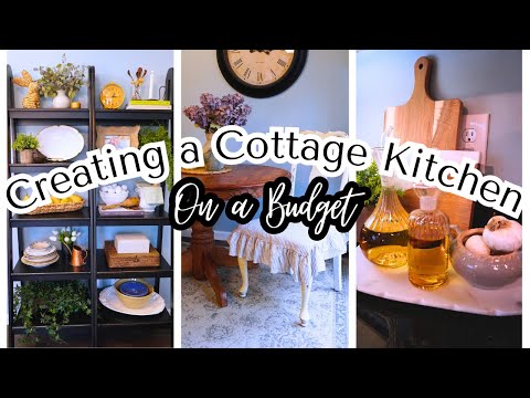 CREATE A COTTAGE KITCHEN ON A BUDGET || Spring Decorate with Me