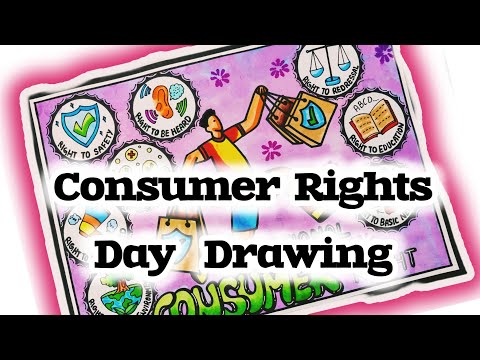 World consumer rights day drawing/consumer rights day poster/ world consumer rights day chat