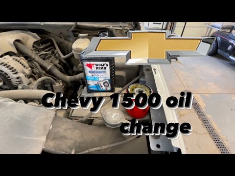 How to change oil in 2006 Chevy 1500 | Vortec 5.3 oil change