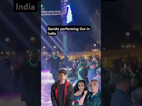 Davido performing live in India #davido #youtubeshorts #youtube #viralshorts