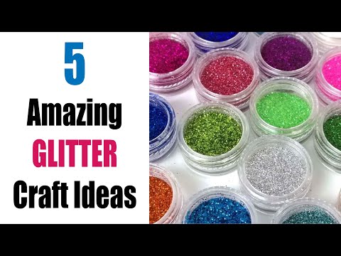 5 Amazing Glitter Craft Ideas | @CraftStack