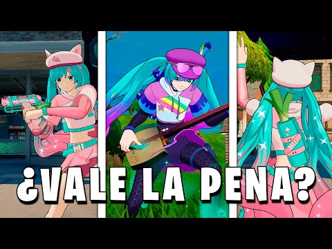 ¿VALE LA PENA LA NUEVA SKIN HATSUNE MIKU NEKO EN FORTNITE? 🔥 (SKIN REVIEW COMPLETA)