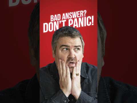 Bad Answer in IELTS Speaking? Don't Panic!