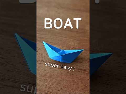 How to make Boat origami. SUPER EASY!